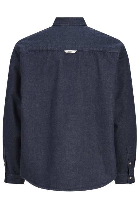Jack & Jones blauwe heren overhemd | Achteraanzicht