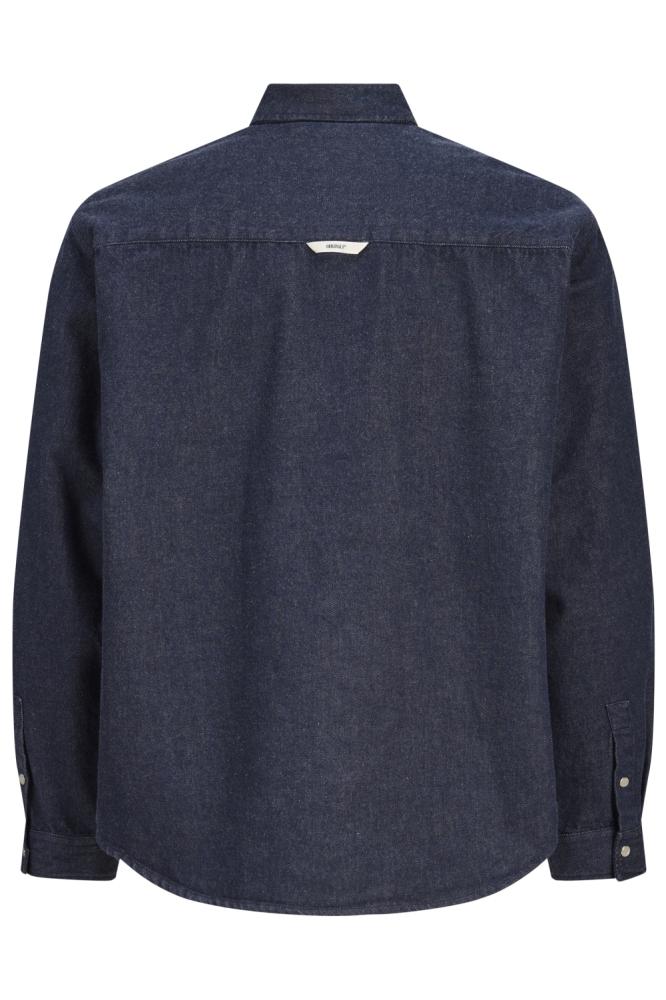 Jack & Jones blauwe heren overhemd | Achteraanzicht