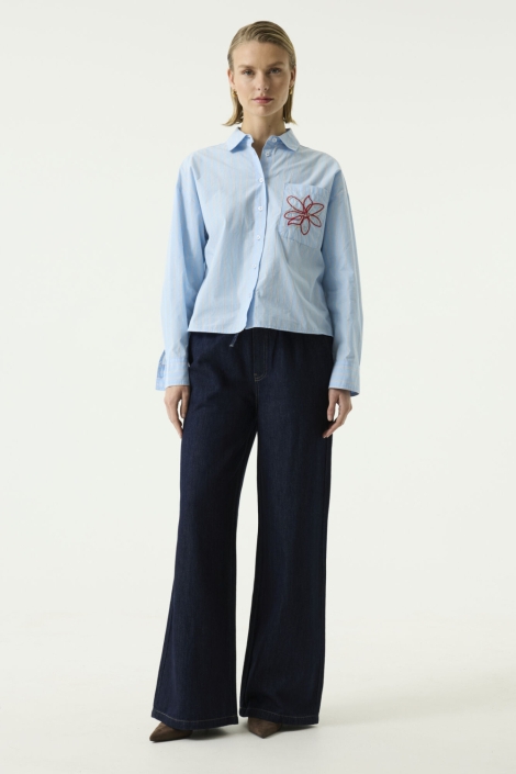 Garcia blauwe dames blouse | Model
