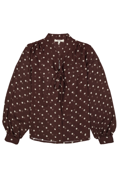 Garcia bruine dames blouse | Vooraanzicht