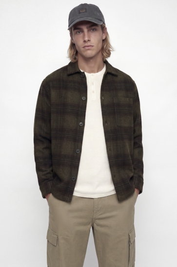 Jack & Jones Overhemd JJESOHO OLLIE OVERSHIRT LS SN 12300017 OLIVE NIGHT/CHECK