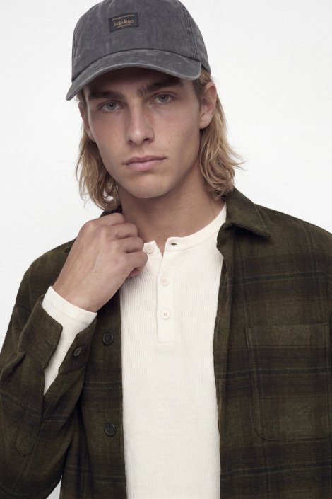 Jack & Jones groene heren overhemd | Close up