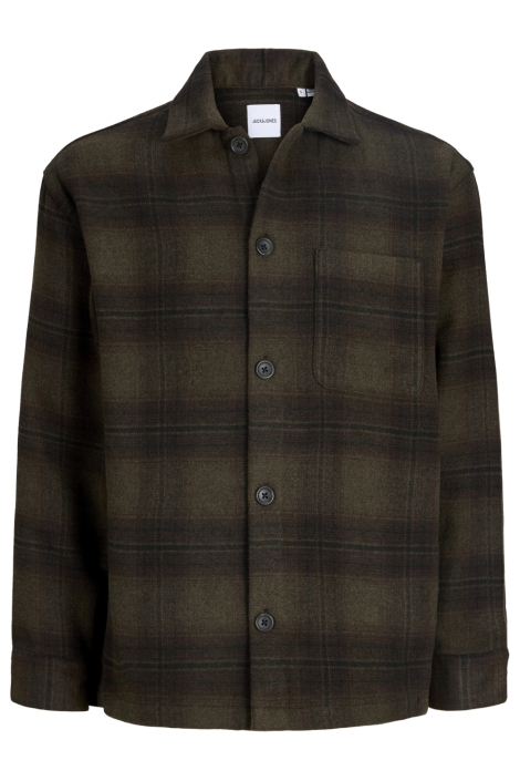 Jack & Jones groene heren overhemd | Vooraanzicht