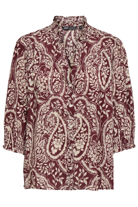 Only bordeaux dames blouse | Vooraanzicht