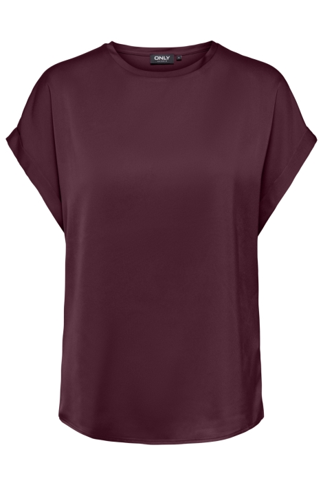 Only bordeaux dames t-shirt | Vooraanzicht