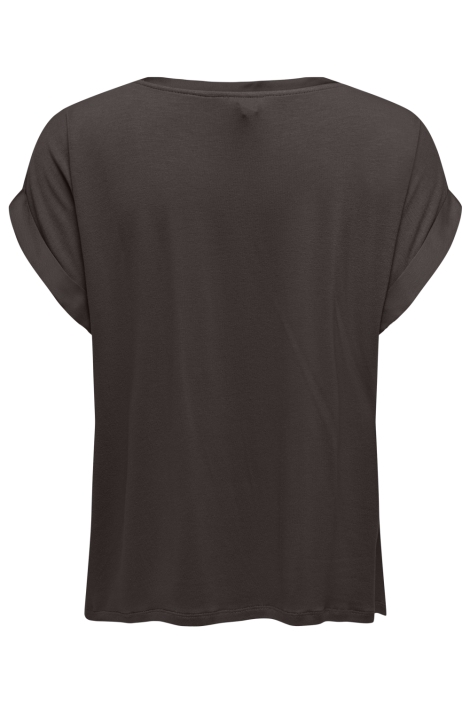 Only bruine dames t-shirt | Achteraanzicht