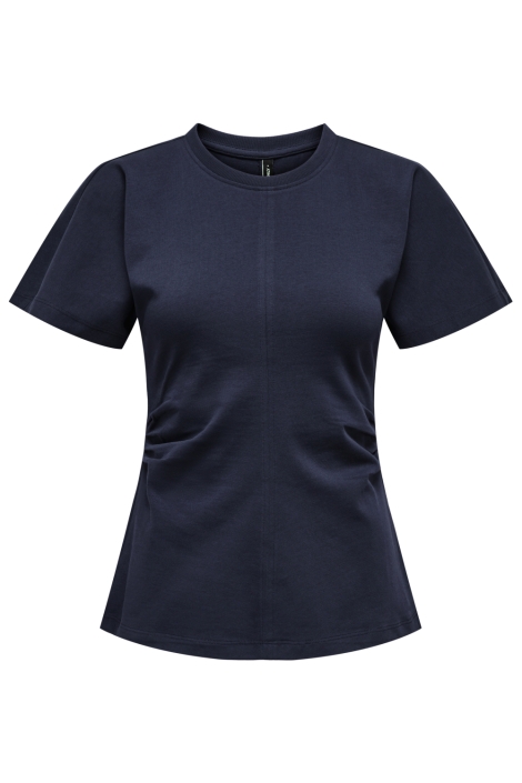 Only blauwe dames t-shirt | Vooraanzicht
