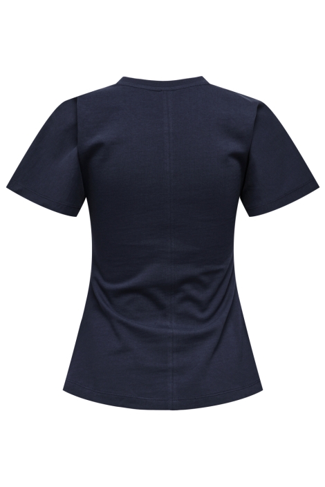 Only blauwe dames t-shirt | Achteraanzicht