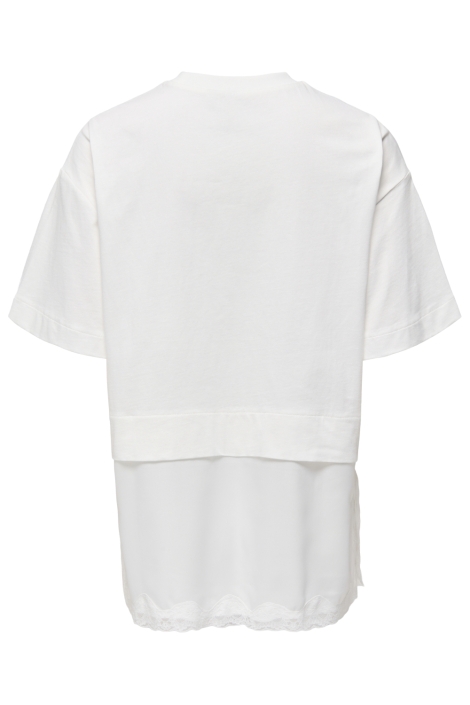 Only witte dames t-shirt | Achteraanzicht