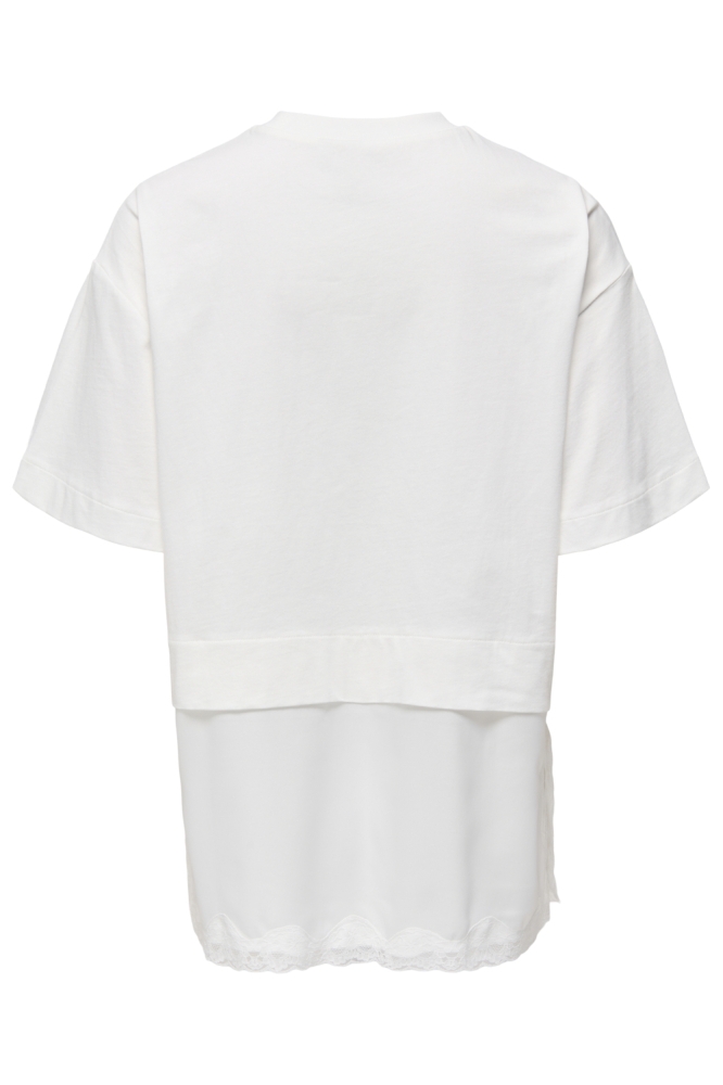 Only witte dames t-shirt | Achteraanzicht