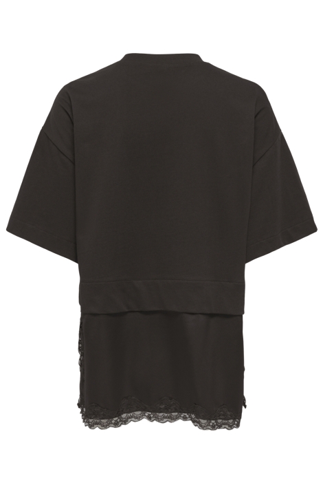 Only bruine dames t-shirt | Achteraanzicht