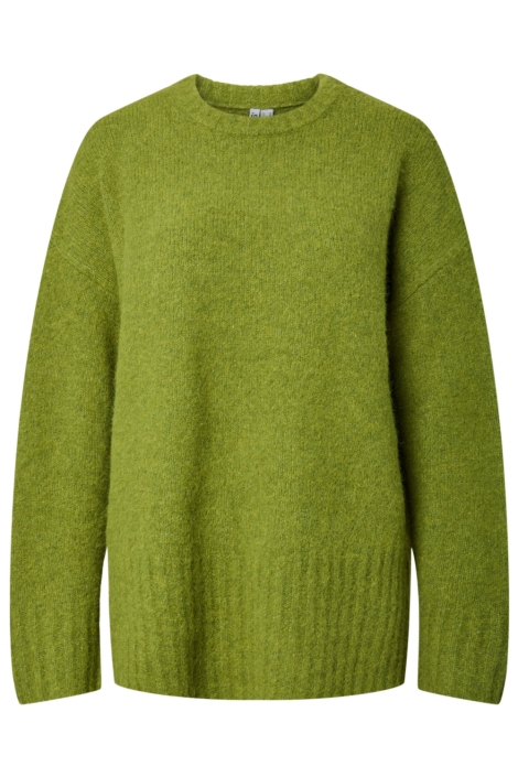 Pieces groene dames trui | Vooraanzicht