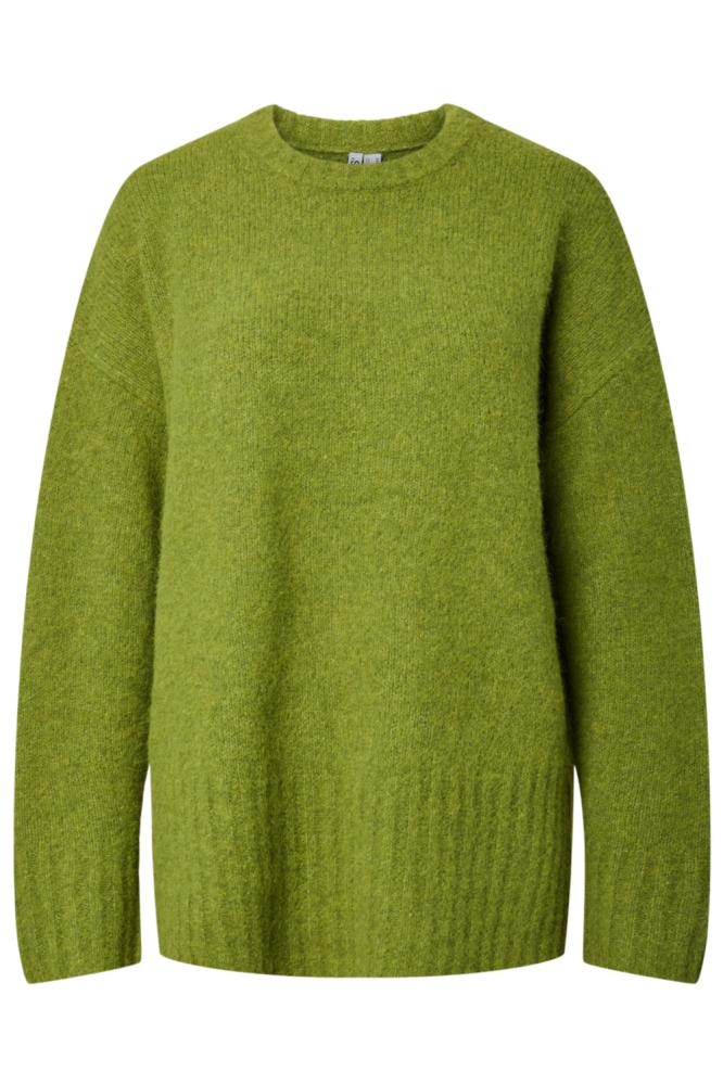 Pieces groene dames trui | Vooraanzicht