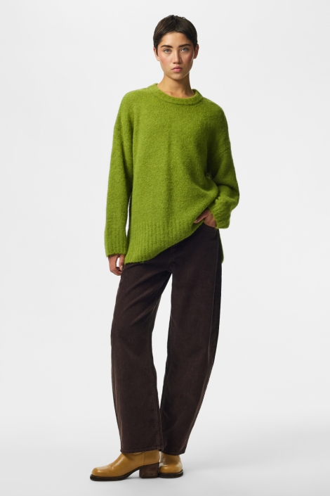 Pieces groene dames trui | Model