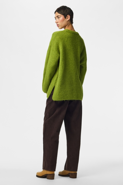 Pieces groene dames trui | Model