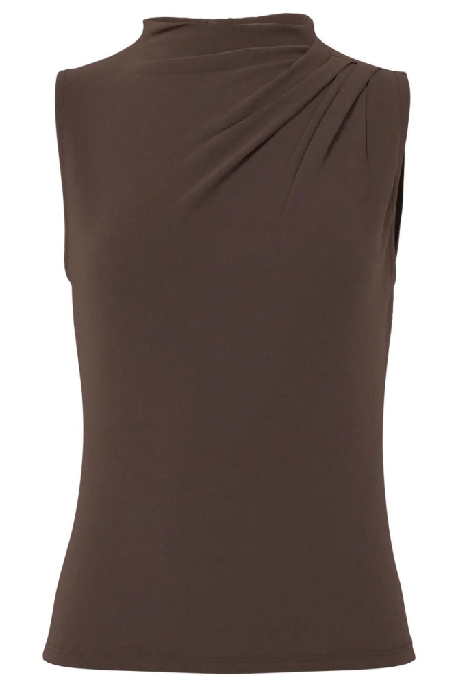 Pieces bruine dames top | Vooraanzicht