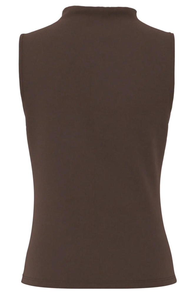 Pieces bruine dames top | Achteraanzicht
