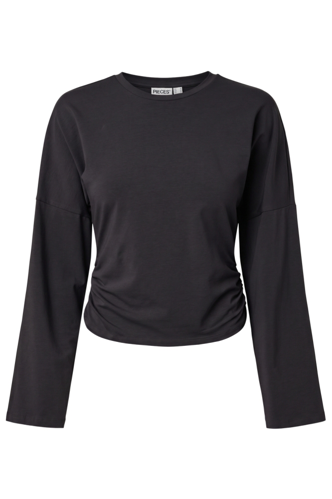 Pieces zwarte dames t-shirt | Vooraanzicht