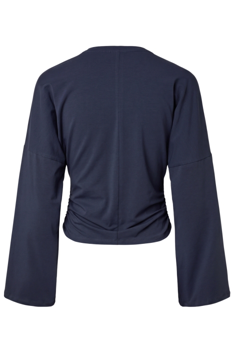 Pieces blauwe dames t-shirt | Achteraanzicht