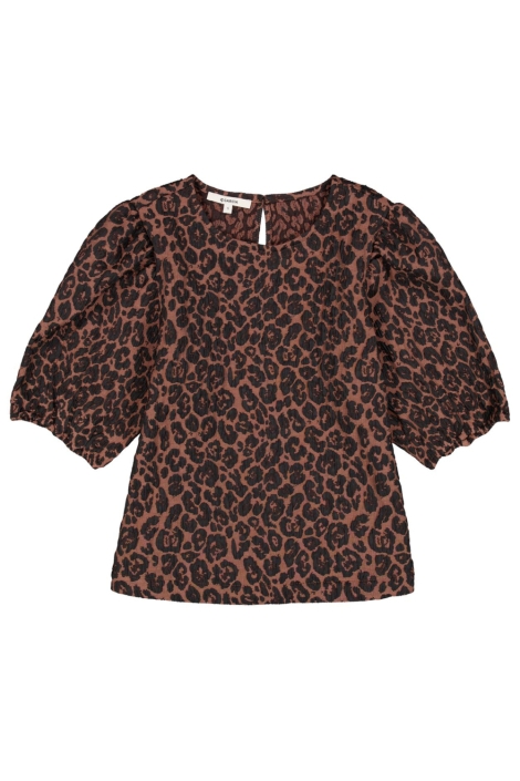 Garcia zwarte dames t-shirt | Vooraanzicht