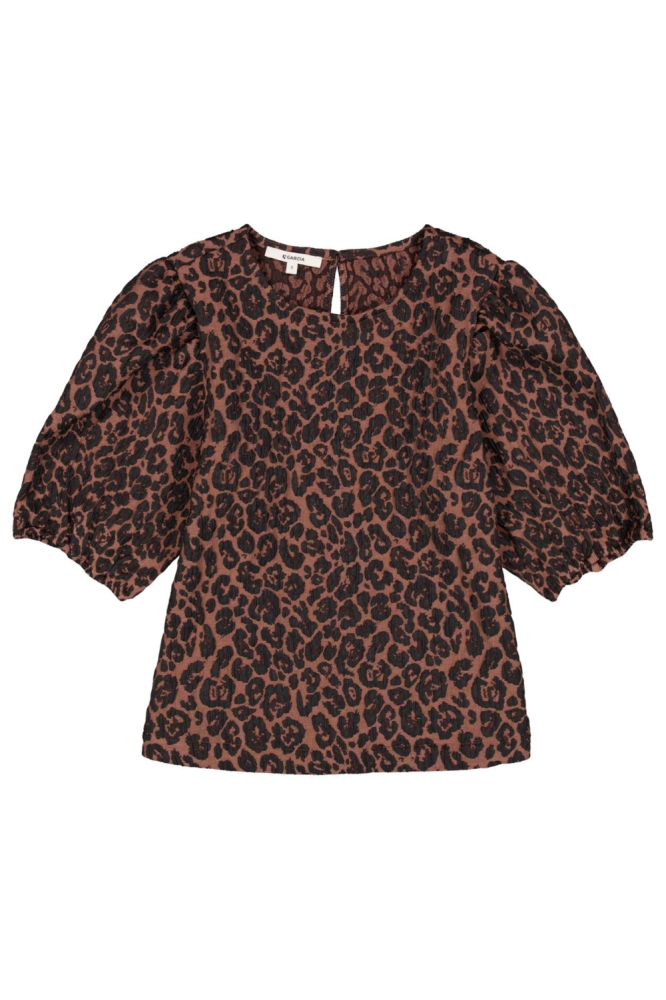 Garcia zwarte dames t-shirt | Vooraanzicht