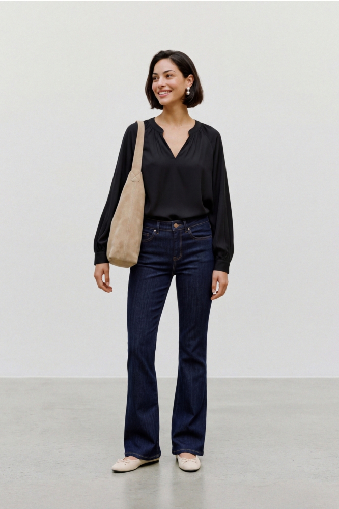 Vero Moda zwarte dames blouse | Model