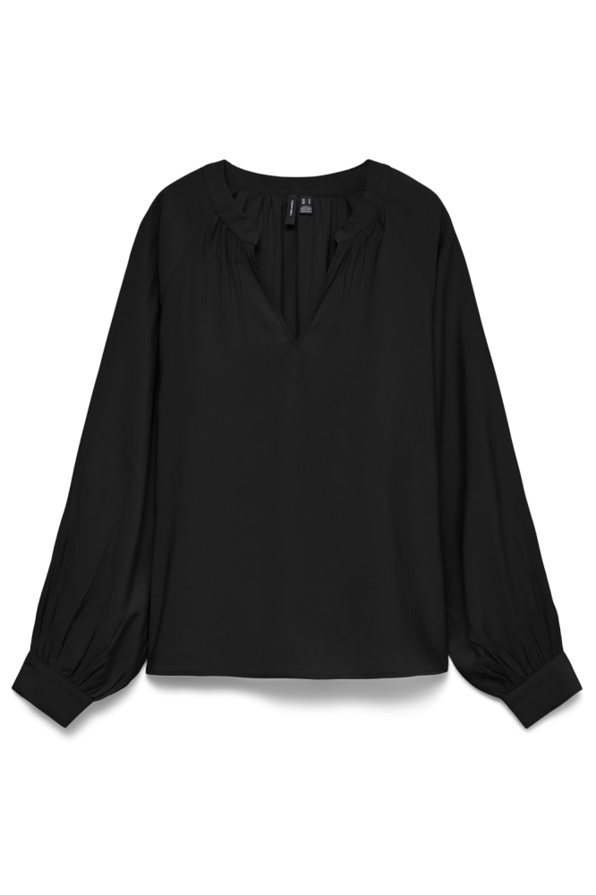Vero Moda zwarte dames blouse | Vooraanzicht