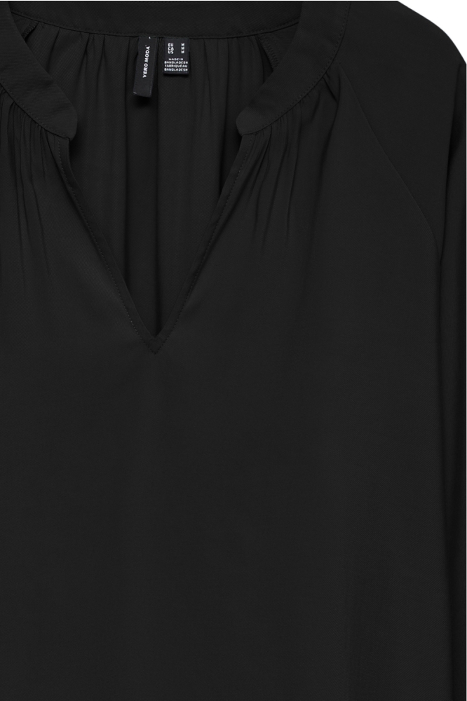 Vero Moda zwarte dames blouse | Close up