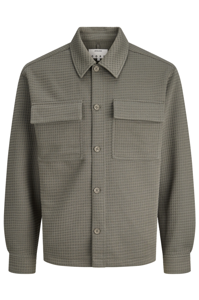 Jack & Jones groene heren overhemd | Vooraanzicht