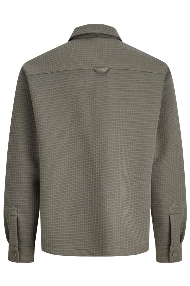 Jack & Jones groene heren overhemd | Achteraanzicht