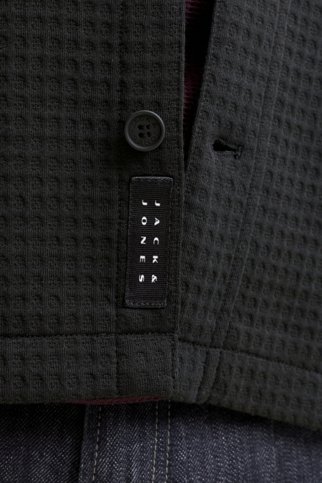Jack & Jones zwarte heren overhemd | Close up