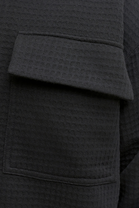 Jack & Jones zwarte heren overhemd | Close up