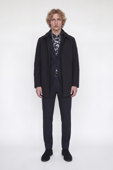 Jack & Jones blauwe heren overhemd | Model vooraanzicht
