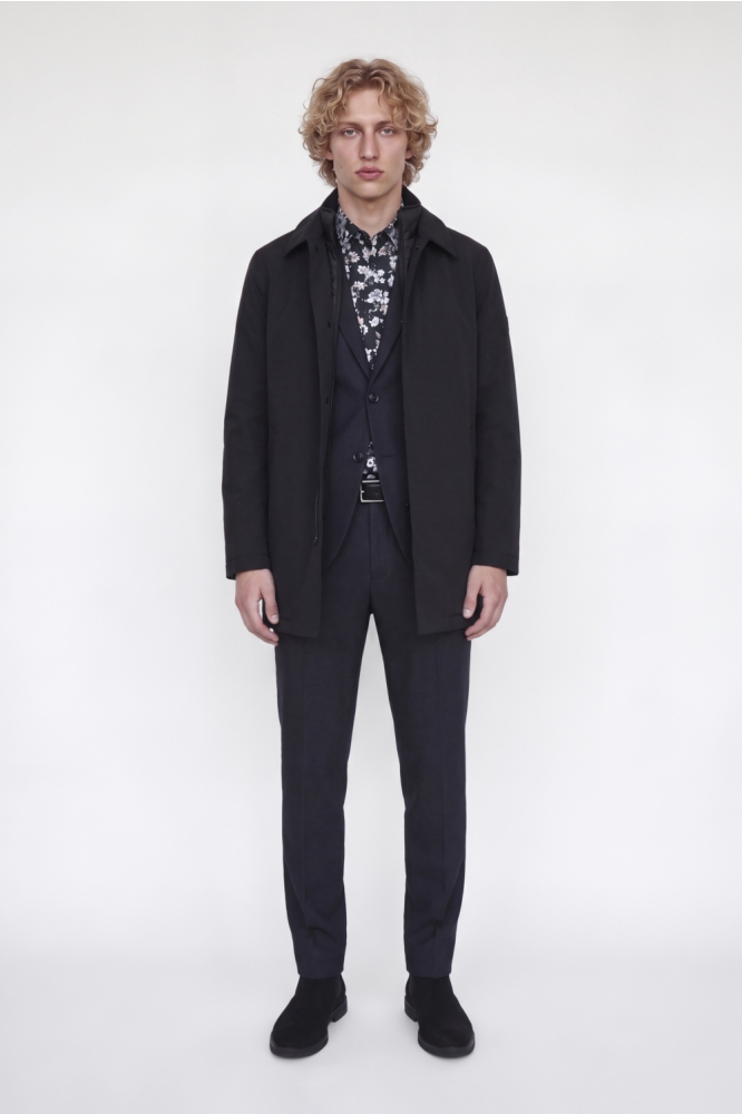Jack & Jones blauwe heren overhemd | Model vooraanzicht