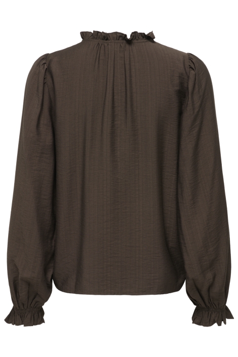 Jacqueline de Yong bruine dames blouse | Achteraanzicht