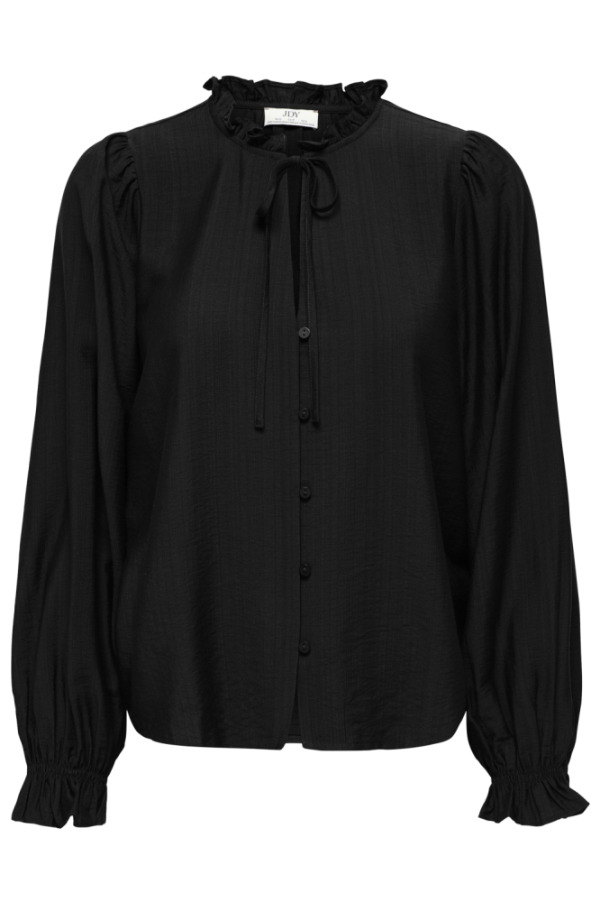 Jacqueline de Yong zwarte dames blouse | Vooraanzicht