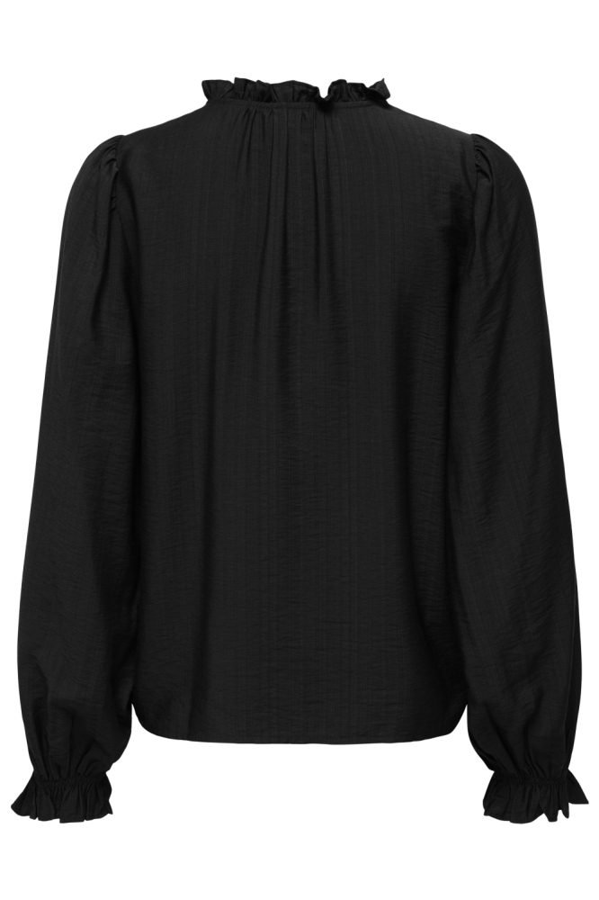 Jacqueline de Yong zwarte dames blouse | Achteraanzicht
