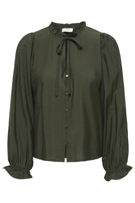 Jacqueline de Yong groene dames blouse | Vooraanzicht
