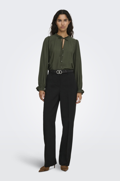 Jacqueline de Yong groene dames blouse | Model