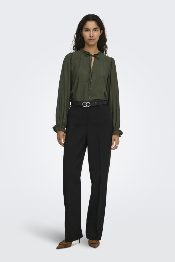 Jacqueline de Yong groene dames blouse | Model