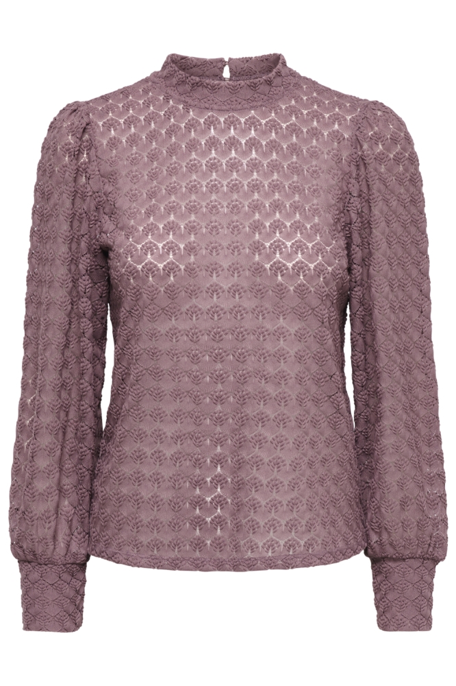 Jacqueline de Yong paarse dames top | Vooraanzicht