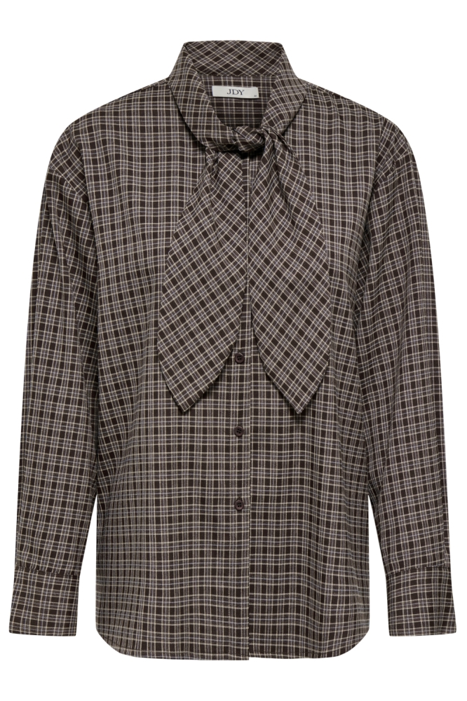 Jacqueline de Yong bruine dames blouse | Vooraanzicht