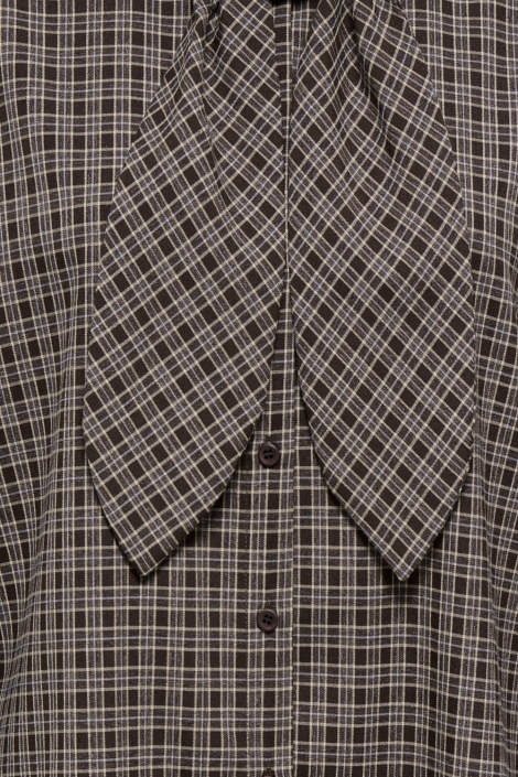 Jacqueline de Yong bruine dames blouse | Close up
