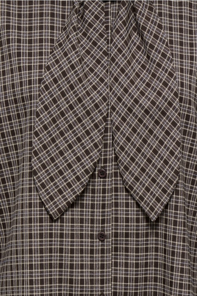 Jacqueline de Yong bruine dames blouse | Close up
