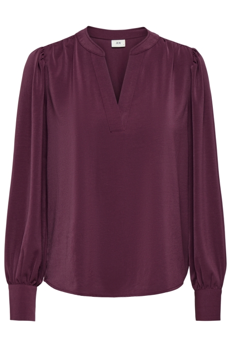 Jacqueline de Yong bordeaux dames blouse | Vooraanzicht