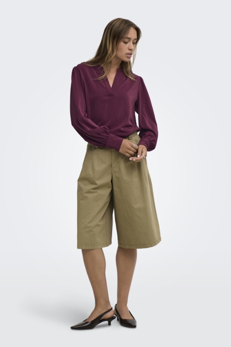 Jacqueline de Yong bordeaux dames blouse | Model