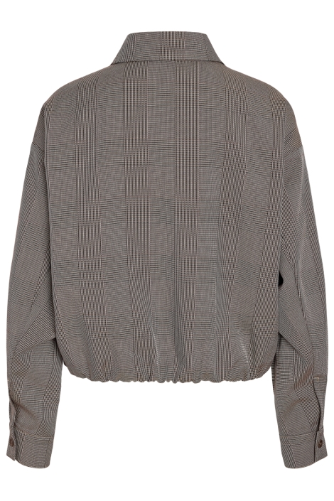 Noisy may bruine dames blouse | Achteraanzicht