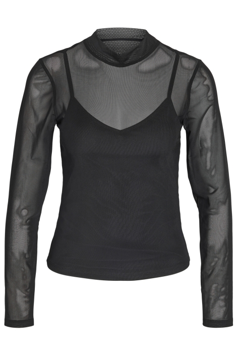 Noisy may zwarte dames t-shirt | Vooraanzicht