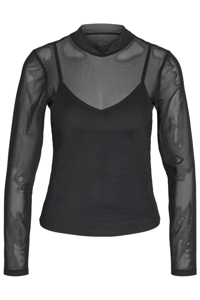 Noisy may zwarte dames t-shirt | Vooraanzicht