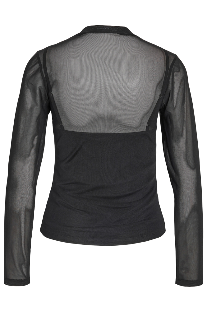 Noisy may zwarte dames t-shirt | Achteraanzicht